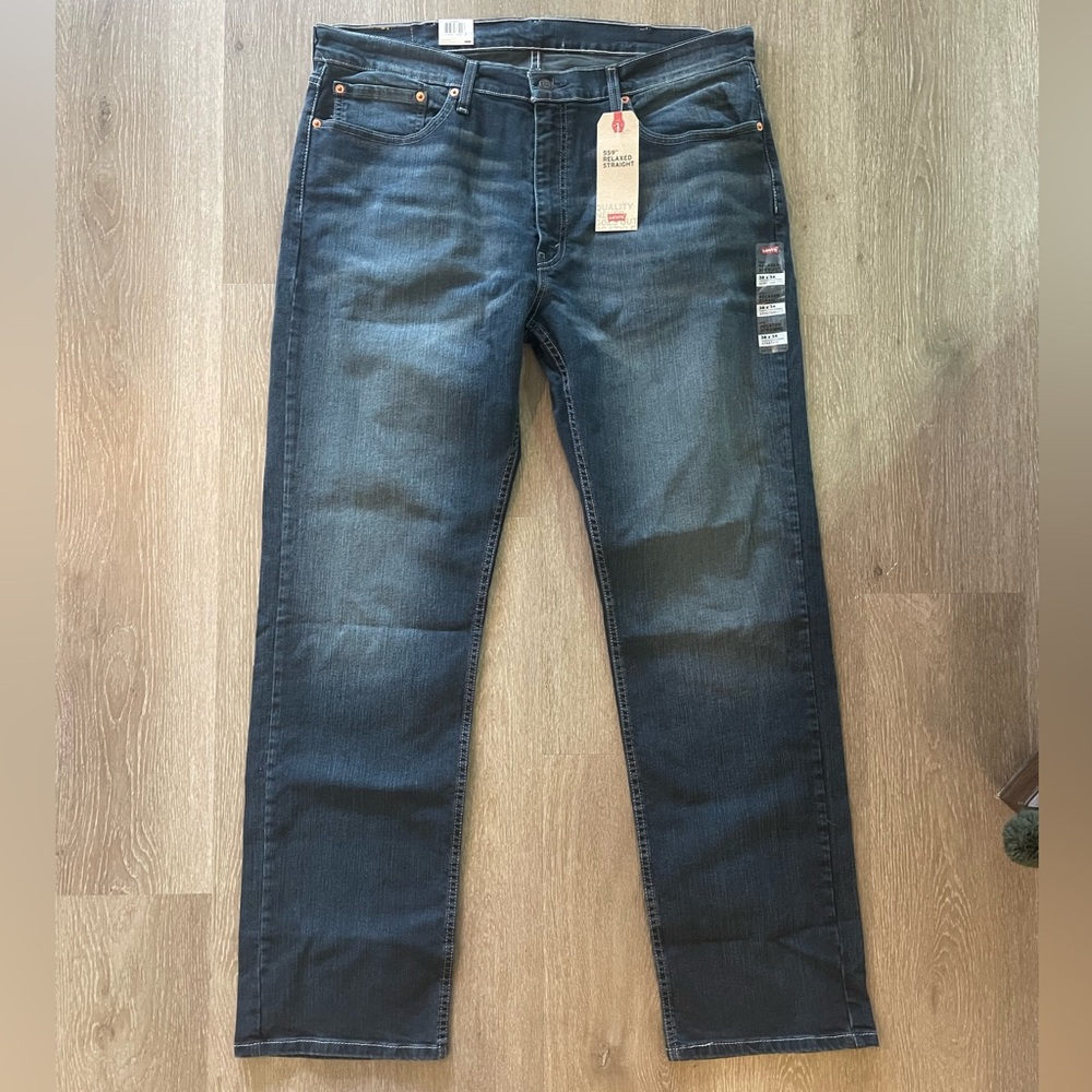 NWT Levi's 559 Men's Dark Indigo Relaxed Straight Jeans